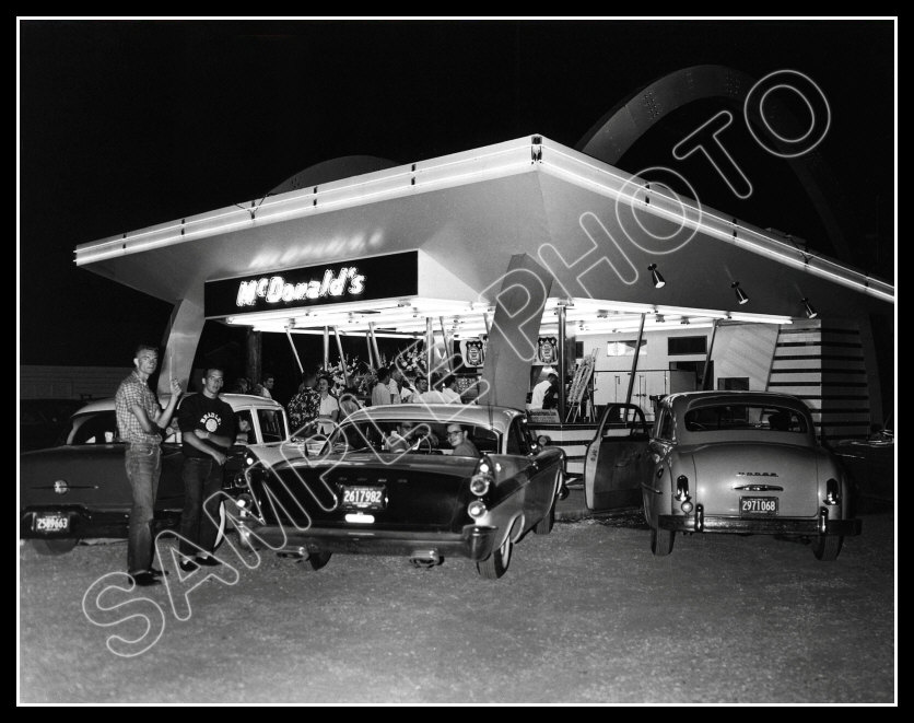 McDonald/'s Restaurant Large Photo 11X14-1950/'s Speedee Kroc