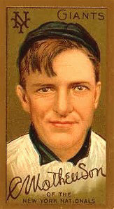 NY Giants Christy Mathewson 1911 T205 Photo 11X14